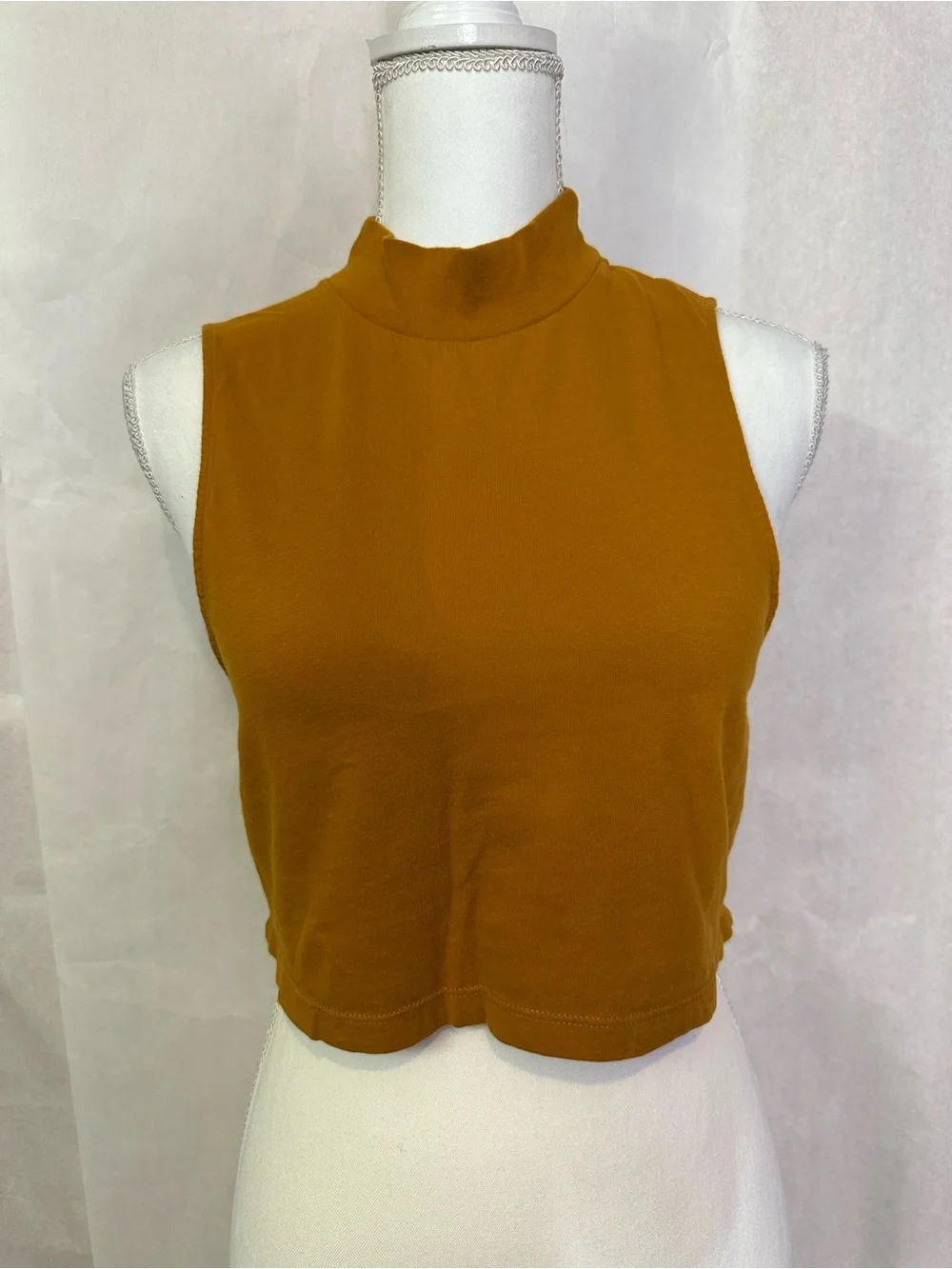 ALO Yoga Sleeveless Crop Top in Rust Orange